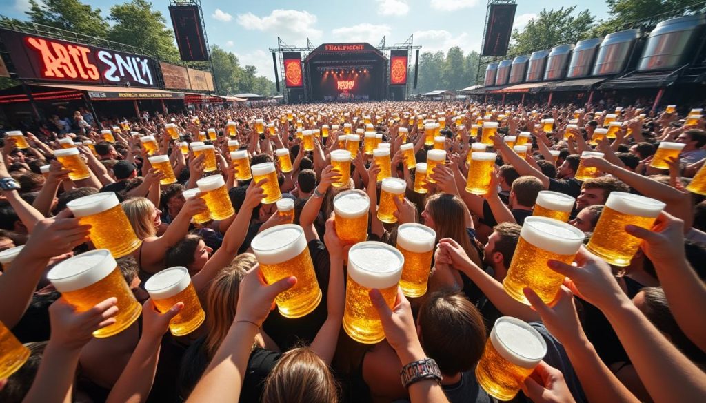 découvrez la quantité impressionnante de litres de bière consommés chaque année lors du hellfest, le célèbre festival de musique metal.