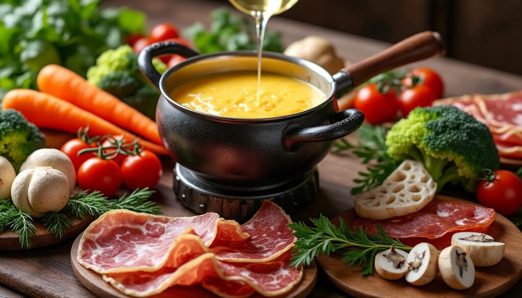 découvrez comment choisir les meilleurs légumes et charcuteries pour accompagner parfaitement votre fondue savoyarde et réussir ce plat traditionnel incontournable.