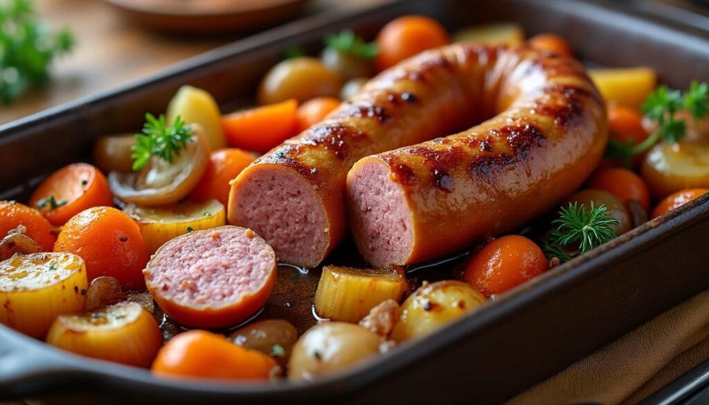 découvrez notre recette simple d'andouillette au four pour une chair tendre et savoureuse. apprenez à préparer ce plat traditionnel avec des astuces faciles pour réussir à coup sûr.