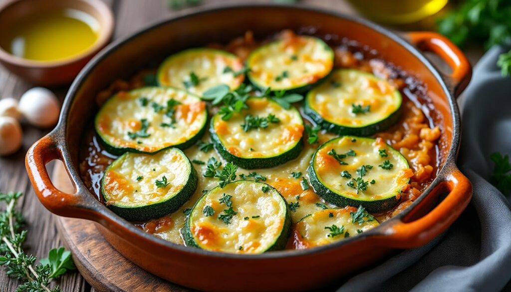 découvrez notre recette simple et rapide de courgette au four, un plat savoureux et léger parfait pour toutes vos occasions.