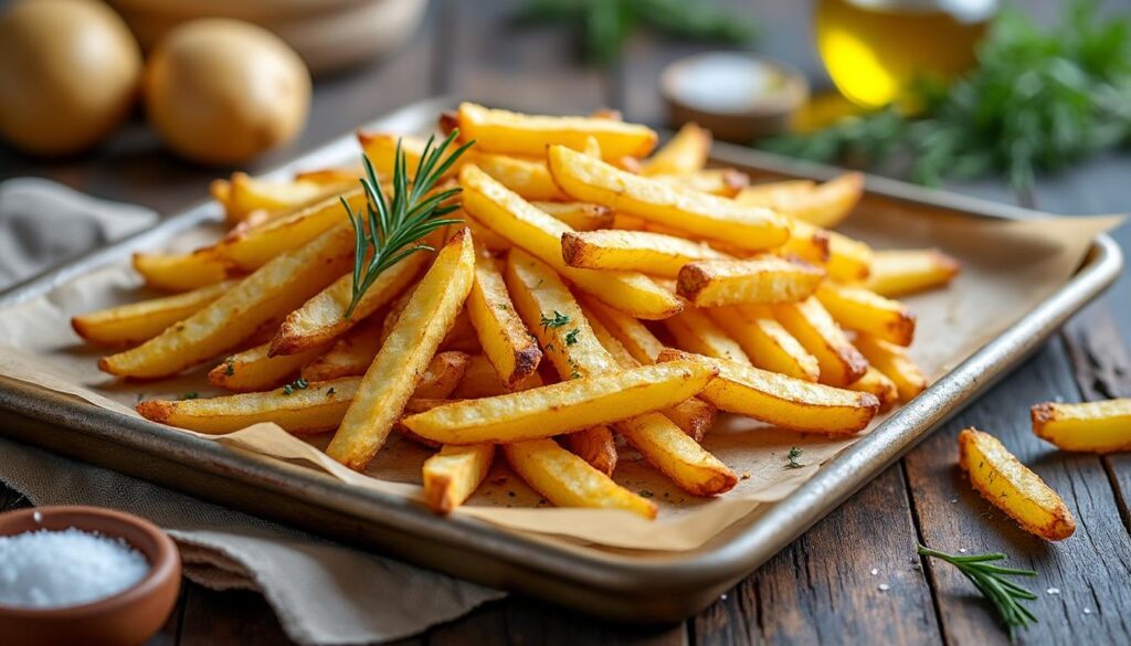 découvrez la méthode inratable pour préparer des frites au four maison délicieusement croustillantes et dorées, pour un accompagnement savoureux et sain.