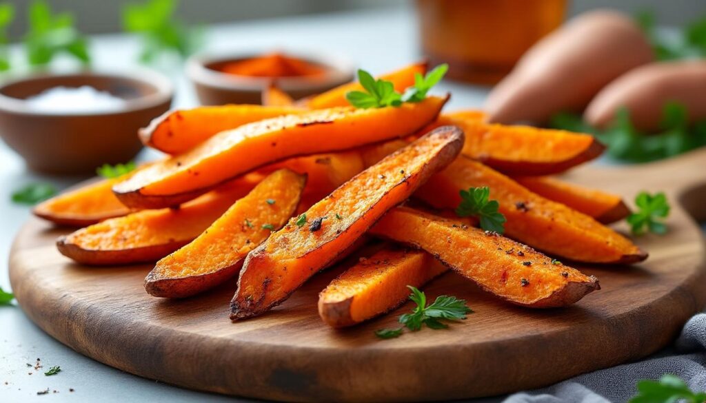 découvrez comment préparer des frites de patate douce au four parfaitement croustillantes sans friture grâce à nos astuces simples et gourmandes.