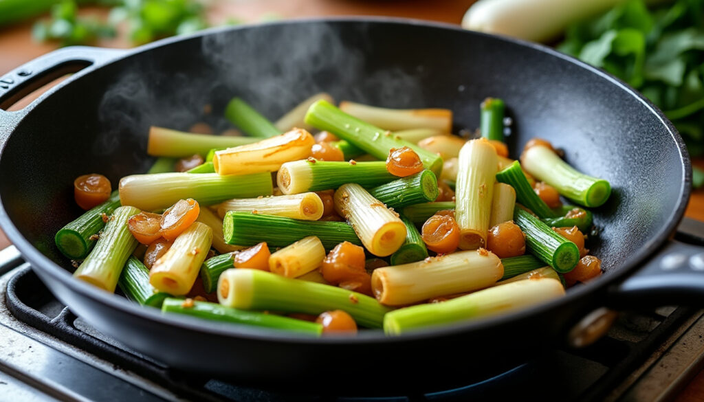 découvrez l'astuce simple pour préparer des poireaux à la poêle, des légumes fondants et savoureux qui raviront vos papilles à chaque bouchée.