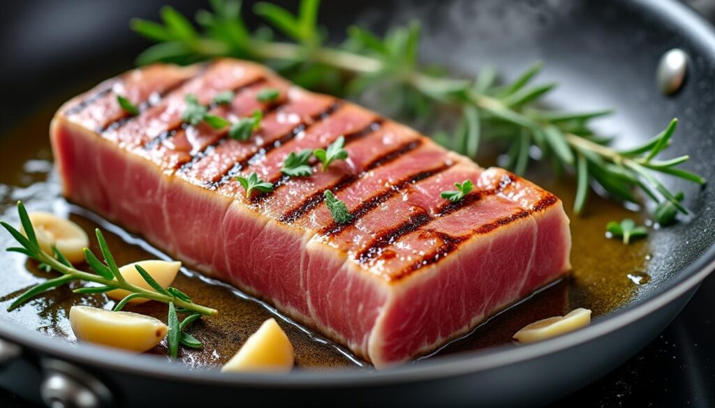découvrez les astuces essentielles pour cuire votre thon à la poêle rapidement tout en conservant sa saveur et sa tendreté. guide pratique pour une recette réussie à chaque fois.
