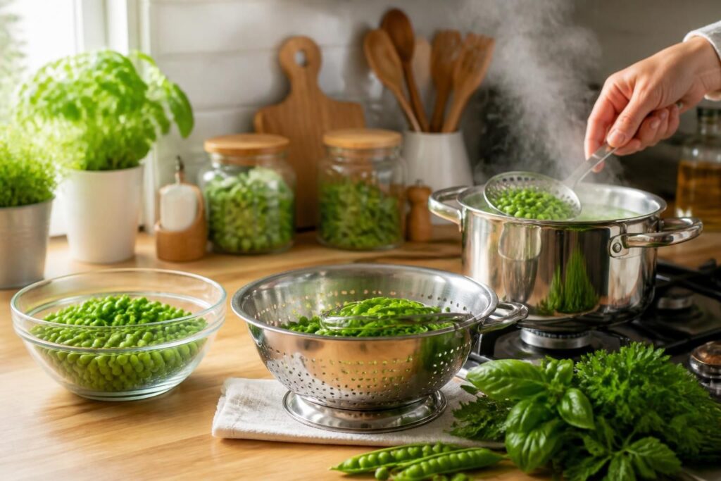 découvrez nos astuces pour cuisiner les petits pois frais en préservant leurs saveurs délicates et une texture parfaite. guide pratique pour des recettes savoureuses et naturelles.