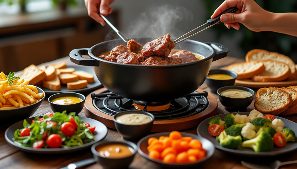 découvrez les meilleurs accompagnements pour une fondue bourguignonne réussie et savourez un repas convivial et gourmand en famille ou entre amis.