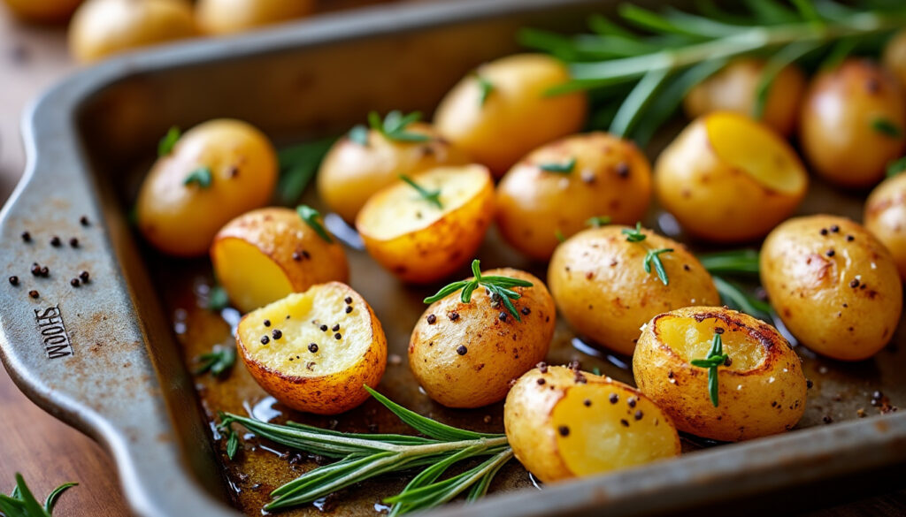 découvrez l'astuce pour réussir des pommes de terre grenaille au four délicieusement fondantes à l'intérieur et croustillantes à l'extérieur, pour un plat savoureux et simple à préparer.