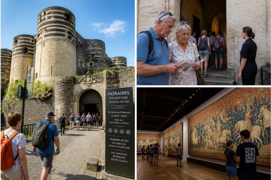 découvrez le château d'angers : achetez vos billets, consultez les horaires d'ouverture et explorez la célèbre tapisserie de l'apocalypse lors d'une visite inoubliable.